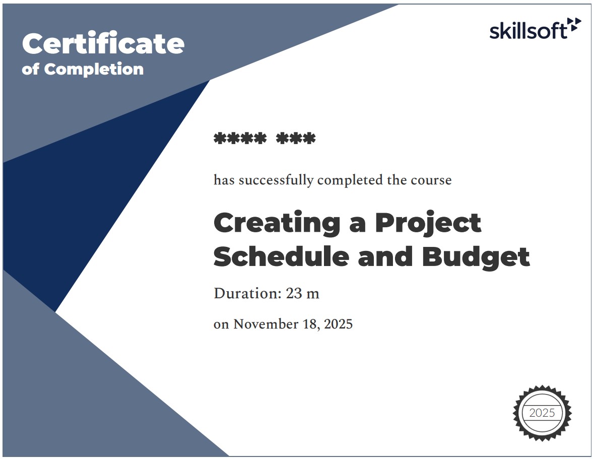 Creating a Project Schedule and Budget